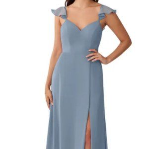 Azazie Everett Bridesmaid Dress in Dusty Blue